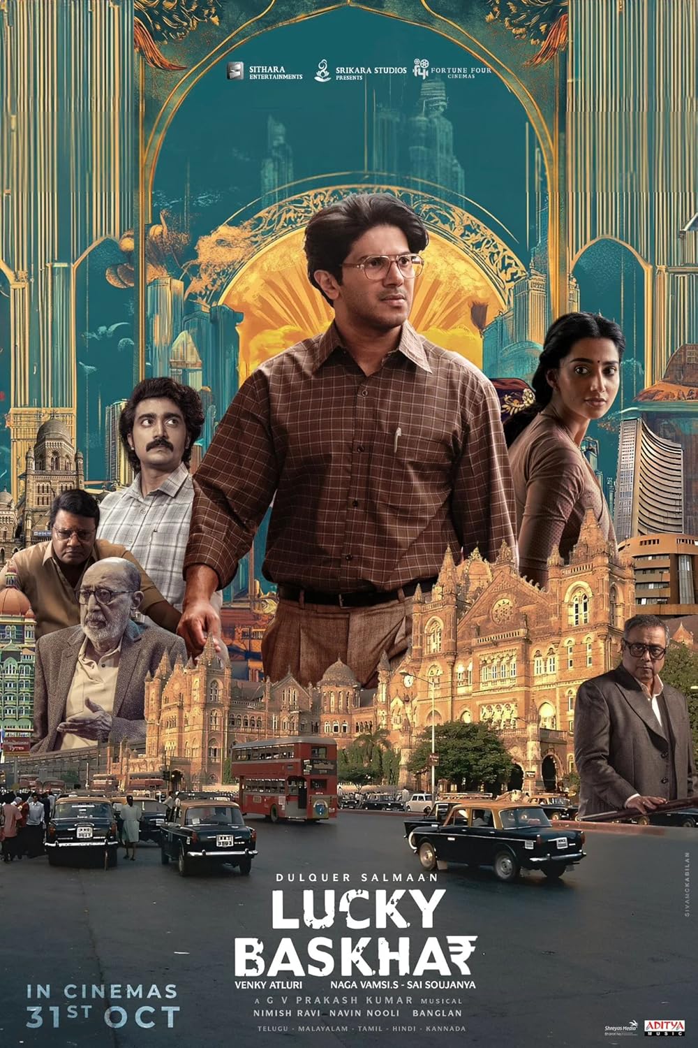 Lucky Baskhar Poster